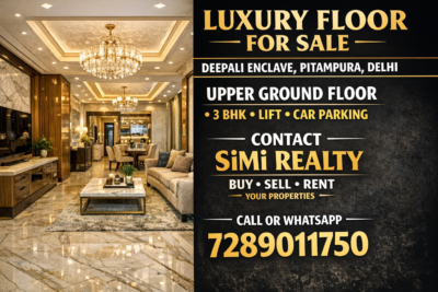Luxury Builder Floor For Sale In Deepali Enclave Pitampura Delhi