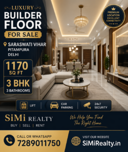 Luxury Builder Floor For Sale In Saraswati Vihar Pitampura Delhi