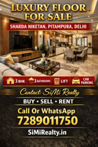 Luxury Builder Floor For Sale In Sharda Niketan Pitampura Delhi