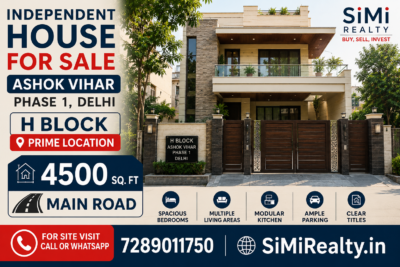 Independent House for Sale in Ashok Vihar Phase 1 Delhi