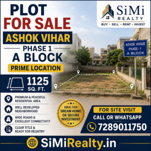 Plot For Sale In Ashok Vihar Phase 1 Delhi