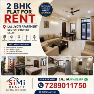 2 BHK Flat For Rent In Lal Jyoti Apartment Sector 9 Rohini Delhi