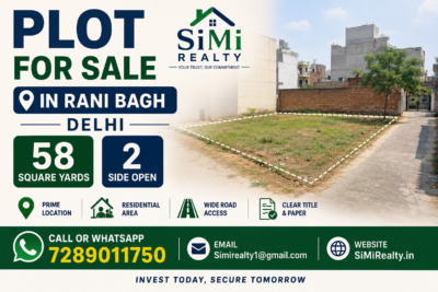 Plot For Sale In Rani Bagh Delhi