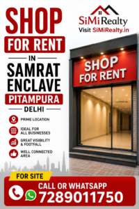 Shop For Rent In Samrat Enclave Pitampura Delhi